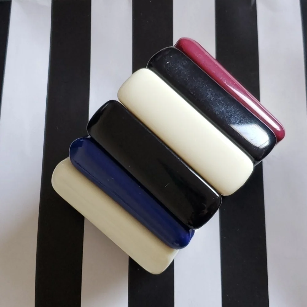 INC Colorful Bar Acrylic Stretch Bracelet …
